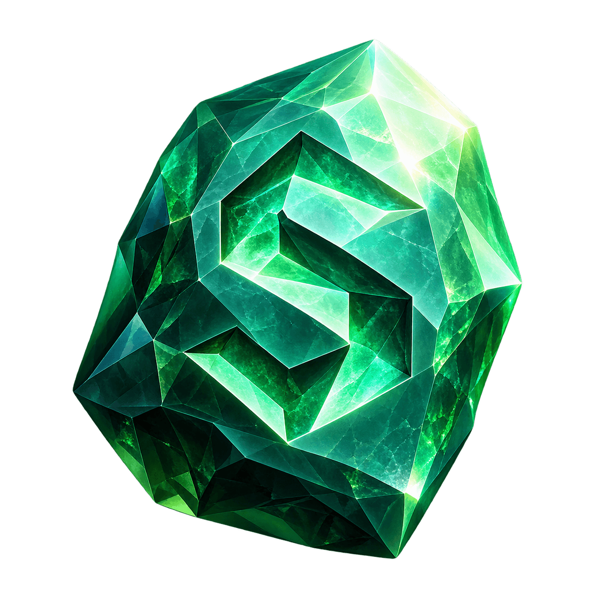 The Safuy emerald S gemstone
